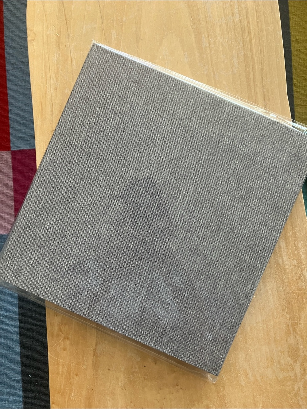 Gray Fabric Photo Album / Scrapbook